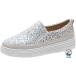  женский обувь толщина низ спортивные туфли туфли без застежки deck shoes g Ritter Kirakira чёрный серебряный простой модный симпатичный посещение школы большой размер маленький размер легкий 