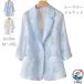  прозрачный tailored jacket женский тонкий лето формальный костюм жакет 7 минут рукав one кнопка botanikaru рисунок шифон кардиган весна tops chi