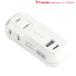 �J�V���� AC-020 2AC2USB A+C 12W ���o�[�V�u�� �������� WH