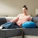 �y10��OFF�z Yogibo Round Pillow Logo �i���M�{�[ ���E���h �s���[ ���S�j �N�b�V���� ���z�c �ی^ ���E���h�s���[ �� �܂��� �r�[�Y�N�b�V���� �֘A�摜3