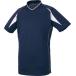 ゼット ZETT 野球　ソフトボール 野球 Vネックベースボールシャツ ベースボールTシャツ 22SS ネイビー/ホワイト Tシャツ(bot761-2911)