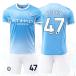 B305 футбол форма man Cesta - City 2026/2027 год season Home #47 для взрослых, детский короткий рукав No-brand товар. копия форма 