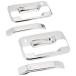 Spec-D Tuning DRH-F15004C6 Ford F150 2dr Abs Door Handle Cover W/ 2 Key Holes Chrome