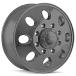 Ion Wheels 167 Matte Black Wheel with Alloy Steel (17 x 6.5 inches /6 x 130 mm, 125 mm Offset)