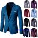  tailored jacket мужской осень 1 кнопка постоянный все 9 цвет джентльмен одежда деловой костюм формальный ... новый продукт casual большой размер 6XL до 