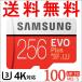 microSDXC 256GB Samsung Samsung EVO Plus EVO+ R:100MB/s W:90MB/s UHS-I U3 Class10 SD конверсионный адаптор есть SM3311MC256HACN