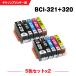 ̵ BCI-321+320/5MP 5åȡ2 Υ ߴ 󥯥ȥå (BCI-320 BCI-321 BCI 320 BCI 321 BCI320 BCI321 PIXUS MP640)
