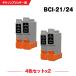 ̵ BCI-21 4åȡ2CanonʥΥбθߴ BCI-21BK/BCI-24BK BCI-21COLOR/BCI-24CLR ʴϢ BCI-21 BCI-24 BCI-21BK