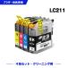 �N���[�j���O�J�[�g���b�W LC211-4PK 4�F�Z�b�g �u���U�[ �݊� ���J�[�g���b�W �v�����^�[ ���t �ڋl�܂����  (LC211 DCP-J567N LC 211 DCP-J562N) ����