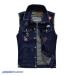 . покупка тонкий American Casual лучший Denim лучший нашивка улица надеты порез ... нет перо ткань темно-синий Vintage для мужчин и женщин 