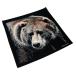  бандана BEAR шарф носовой платок -f большой размер медведь медведь чёрный 