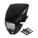  Enduro LED head обтекатель фар маска off-road мотокросс Dirt Bike (Кроссвый Мотоцикл) Yamaha Honda Kawasaki . для нового товара черный чёрный 