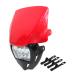  Enduro LED head обтекатель фар маска off-road мотокросс Dirt Bike (Кроссвый Мотоцикл) Yamaha Honda Kawasaki . для нового товара красный красный 