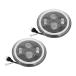 LED волокно икаринг передняя фара 7 дюймовый круглый 2 шт Angel кольцо дневной свет Hummer H2 Rover Mini стекло линзы 