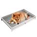  собака для туалет tray, нержавеющая сталь домашнее животное тренировка tray, большая вместимость. . починка . простой . санитария .