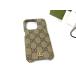 GUCCI å 763801 եǥ GGޡ GG PVC  iPhone15 PRO б ե󥱡 ޥۥ ١ BK7689