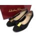 Salvatore Ferragamo Ferragamo vala лента n задний туфли-лодочки указанный размер 6 1/2 ( примерно 24cm) обувь обувь оттенок черного DH0777