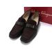 # прекрасный товар # Salvatore Ferragamo Ferragamo кожа × замша Loafer размер 6 1/2 ( примерно 24cm) обувь обувь оттенок черного DH5697