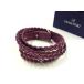 # превосходный товар # SWAROVSKI Swarovski замша стразы 2 полосный браслет аксессуары женский лиловый серия DH6501