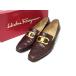 Salvatore Ferragamo Ferragamo двойной gun chi-ni крокодил type вдавлено . кожа Loafer размер 6 ( примерно 23.5cm) обувь оттенок коричневого DH8044