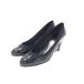 Salvatore Ferragamo Ferragamo pa палатка кожа туфли-лодочки каблук Wedge подошва указанный размер 5 ( примерно 22cm) обувь оттенок черного DH8065