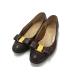 Salvatore Ferragamo Ferragamo vala лента крокодил type вдавлено . кожа туфли-лодочки размер 6( примерно 23.0cm) обувь обувь оттенок коричневого DH8396