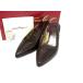 Salvatore Ferragamo Ferragamo vala кожа каблук сандалии размер 5( примерно 22.5cm) обувь обувь оттенок коричневого DH8465