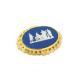 # как новый # WEDGWOOD Wedgwood jasper камея булавка брошь значок аксессуары оттенок голубого × оттенок золота DI0598