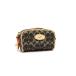 # превосходный товар # COACH Coach Mini signature PVC× кожа мульти- сумка Mini сумка мульти- кейс бардачок оттенок коричневого DI2404
