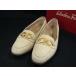 # прекрасный товар # Salvatore Ferragamo Ferragamo двойной gun chi-nin задний Loafer указанный размер 4 1/2 ( примерно 22cm) обувь слоновая кость серия DI2795