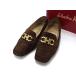 Salvatore Ferragamo Ferragamo двойной gun chi-ni замша Loafer указанный размер 5 1/2 ( примерно 23cm) обувь обувь оттенок коричневого DI2798