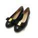 Salvatore Ferragamo Ferragamo vala лента кожа каблук туфли-лодочки указанный размер 5 1/2( примерно 22.5cm) обувь обувь оттенок черного DI3222