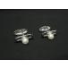 # прекрасный товар # MIKIMOTO Mikimoto книга@ жемчуг жемчуг примерно 7mm SV925 запонки кнопка кафф links аксессуары мужской оттенок серебра DJ0054