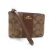 # как новый # COACH Coach signature PVC× кожа Mini мульти- сумка мульти- кейс бардачок оттенок коричневого DJ1073
