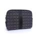 # как новый # COACH Coach Mini signature парусина × кожа сумка мульти- кейс бардачок оттенок черного × серый серия DJ1156