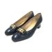 Salvatore Ferragamo Ferragamo vala кожа каблук туфли-лодочки указанный размер 5 ( примерно 22.5cm) обувь обувь оттенок черного DJ6113