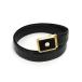 # первоклассный # подлинный товар # dunhill Dunhill крокодил Gold металлические принадлежности ремень указанный размер 40/100 бизнес джентльмен мужской оттенок черного DJ7339