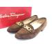Salvatore Ferragamo Ferragamo двойной gun chi-ni замша Loafer указанный размер 5 ( примерно 22.5cm) обувь обувь оттенок коричневого DJ8193