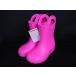 # новый товар # не использовался # crocs Crocs синтетическая смола Kids влагостойкая обувь сапоги указанный размер C13 ( примерно 19cm) обувь обувь розовый серия DJ9897