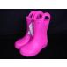 # новый товар # не использовался # crocs Crocs синтетическая смола Kids влагостойкая обувь сапоги указанный размер J3( примерно 21cm) обувь обувь розовый серия DJ9899