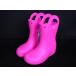 # новый товар # не использовался # crocs Crocs синтетическая смола Kids влагостойкая обувь сапоги указанный размер J2 ( примерно 20cm) обувь обувь розовый серия DJ9902