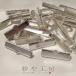  approximately 30 piece race stop himo stop white silver 25mm 2.5cm hook metal fittings hand made ribbon parts metal fittings handmade ribbon cease .