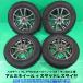  прекрасный товар Hustler 165/70R14 шероховатость гора зимний 80%-90% гора Continental NorthContactNC6 4шт.@4 дыра PCD100 4.5J +45 Solio Delica D2 б/у Niigata 