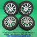  прекрасный товар Wagon R 155/65R14 2023 год зимний 70%-90% гора YOKOHAMA iceGUARD6 4шт.@4 дыра PCD100 +45 N-BOX Tanto Spacia Move б/у Niigata 