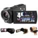 KEIYO 4K видео камера VIDEO камера compact оптика 12 кратный zoom Web камера USB зарядка SD устройство для считывания карт имеется AN-S101 180 раз вращение шероховатость угол экран 