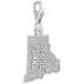 Rembrandt Charms Rhode Island Charm with Lobster Clasp, 14k White Gold並行輸入品