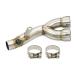  muffler внутренний глушитель YAMAHA Yamaha YZF-R6 2006-2019 средний ссылка труба выхлоп глушитель центральный гонки нержавеющая сталь 