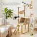 pltstore башня для кошки тонкий кошка tower космический корабль из дерева тонкий коготь .. прозрачный миска дерево .... класть высота 141cm устойчивость модный большой кошка средний модный 