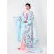  в аренду красочное свадебное кимоно удар . бракосочетание японский костюм синий бледно-голубой голубой iro001 синий земля сакура шидаре 