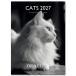 do отдых 2027 год маленький календарь CATS BLACK &amp; WHITE кошка орнамент монохромный управление расписанием праздничный день наклейка имеется 